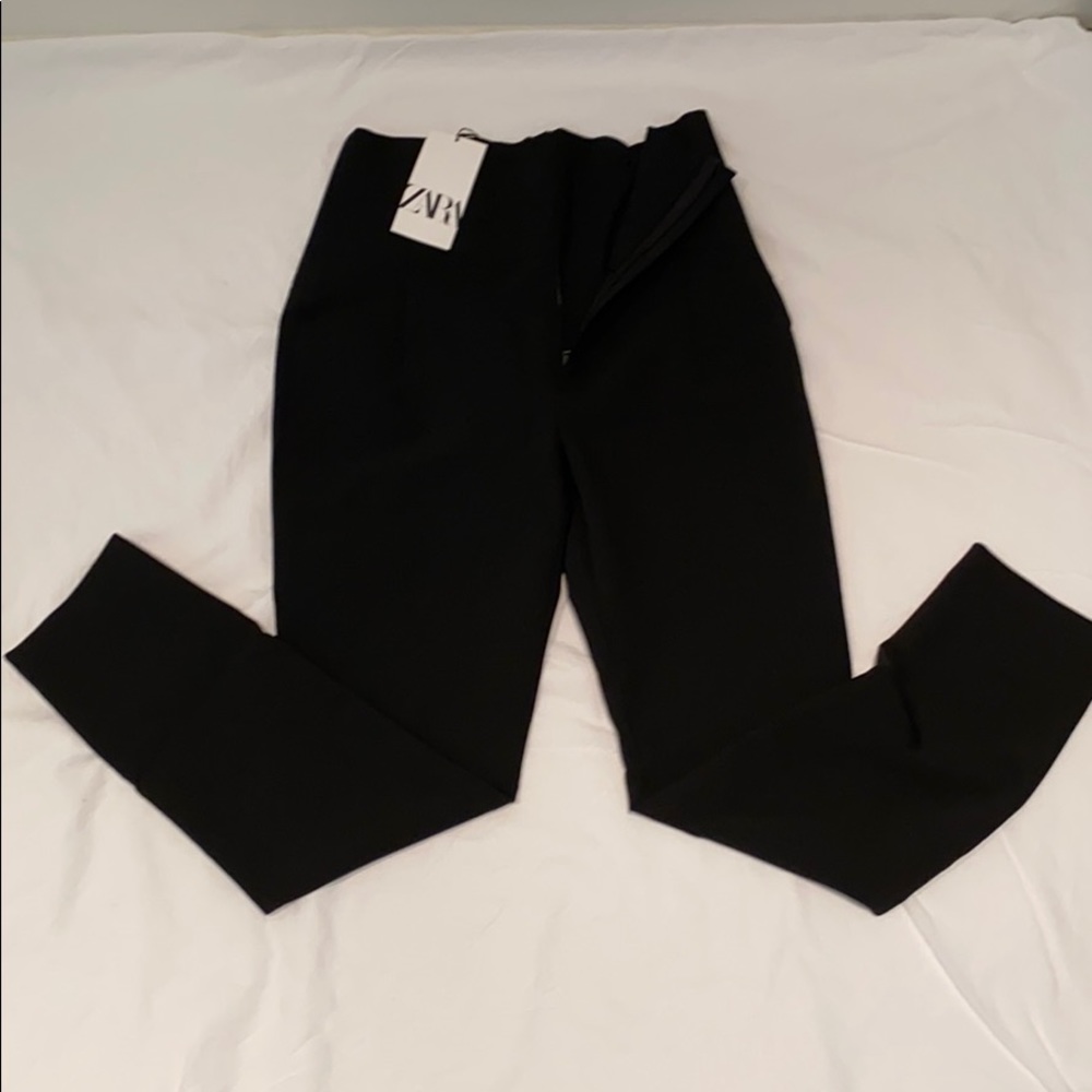 High rise cigarette pants